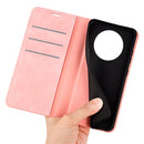 For Honor X30 / Magic 4 Lite Retro-skin Magnetic Suction Leather Phone Case(Pink)