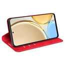 For Honor X30 / Magic 4 Lite Retro-skin Magnetic Suction Leather Phone Case(Red)