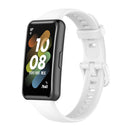 For Huawei Band 7 Solid Color Silicone Watch Band(White)