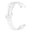 For Huawei Band 7 Solid Color Silicone Watch Band(White)