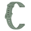 For Huawei Band 7 Solid Color Silicone Watch Band(Grayish Green)