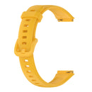 For Huawei Band 7 Solid Color Silicone Watch Band(Yellow)