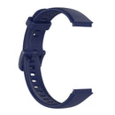 For Huawei Band 7 Solid Color Silicone Watch Band(Dark Blue)