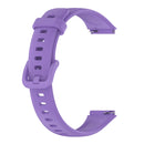 For Huawei Band 7 Solid Color Silicone Watch Band(Purple)