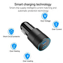 PD 40W Dual PD3.0 Type-C Car Charger(Grey)