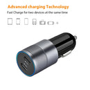 PD 40W Dual PD3.0 Type-C Car Charger(Grey)