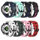 For Garmin Fenix 6X Pro 26mm Silicone Sports Two-Color Watch Band(Red+Black)