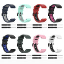 For Garmin Fenix 6X Pro 26mm Silicone Sports Two-Color Watch Band(Red+Black)