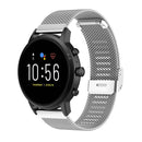 22mm Milan Metal Steel Mesh One Buckle Watch Band For Huawei GT3 Pro 46mm(Silver)