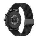 22mm Milan Metal Steel Mesh One Buckle Watch Band For Huawei GT3 Pro 46mm(Black)