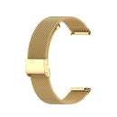 22mm Milan Metal Steel Mesh One Buckle Watch Band For Huawei GT3 Pro 46mm(Gold)