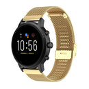 22mm Milan Metal Steel Mesh One Buckle Watch Band For Huawei GT3 Pro 46mm(Gold)