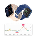 P45 1.8 inch Color Screen Smart Watch,Support Heart Rate Monitoring/Blood Pressure Monitoring(Rose Gold)