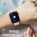P45 1.8 inch Color Screen Smart Watch,Support Heart Rate Monitoring/Blood Pressure Monitoring(Rose Gold)