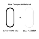 2 PCS For Xiaomi Mi Band 7 ENKAY 3D Full Coverage Soft PC Edge + PMMA HD Screen Protector Film