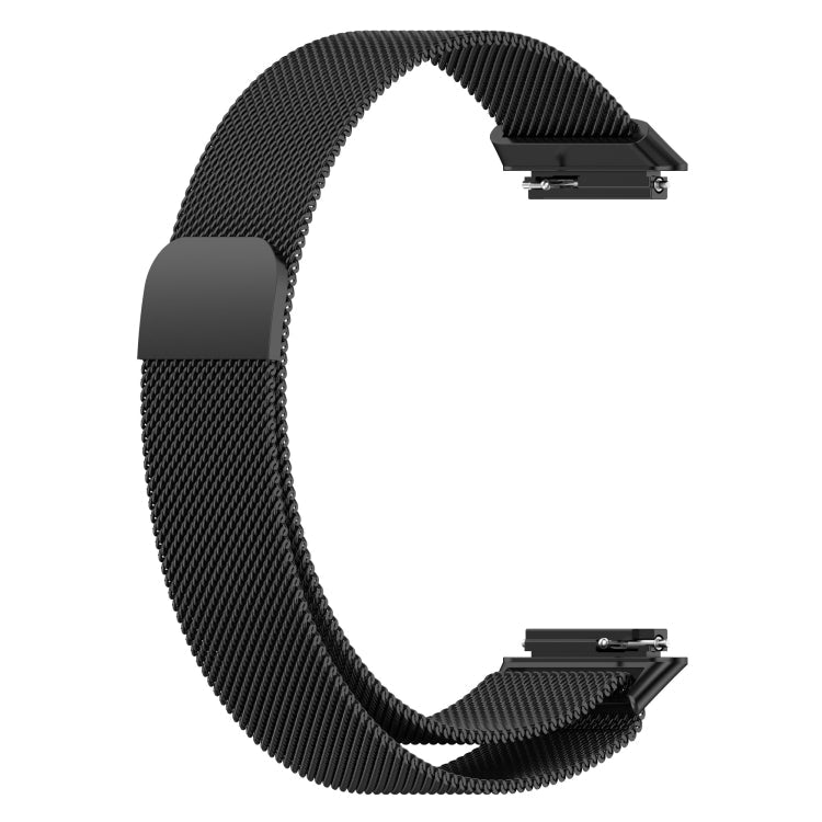For Huawei Band 7 Milan Magnetic Watch Band(Black)