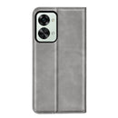For OnePlus Nord 2T 5G Retro-skin Magnetic Suction Flip Leather Phone Case(Grey)