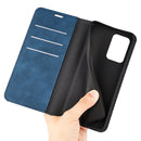 For OnePlus Nord 2T 5G Retro-skin Magnetic Suction Flip Leather Phone Case(Dark Blue)
