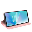 For OnePlus Nord 2T 5G Retro-skin Magnetic Suction Flip Leather Phone Case(Pink)