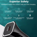 TE-P2 PD20W USB-C / Type-C Car Charger with Type-C to Type-C Data Cable(Black)