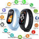 M7 0.96 inch Color Screen Smart Watch,Support Heart Rate Monitoring/Blood Pressure Monitoring(Yellow)