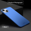 MOFI Frosted PC Ultra-thin Hard Case For iPhone 14 Max (Blue)