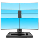 NORTH BAYOU NB L100 Sit-Stand Workstation Desk Table Clamp Dual LCD Monitor Mount For 22-27 inch