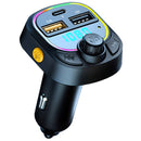 C28 Fast Charging Atmosphere Light Handsfree Car Kit Car Mp3 Player Stereo FM Transmitter