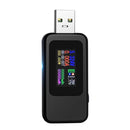 KWS-MX18 10 in 1 USB DC Tester Current 4-30V Voltage Meter Timing Ammeter Digital Meter(Black)