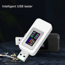 KWS-MX18 10 in 1 USB DC Tester Current 4-30V Voltage Meter Timing Ammeter Digital Meter(White)
