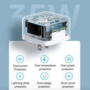 PD 35W Dual USB-C / Type-C Ports Charger with 1m Type-C to Type-C Data Cable, US Plug