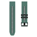 For Garmin Fenix 7X Solar 26mm Silicone Sports Two-Color Watch Band(Amy Green+Black)