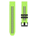 For Garmin Fenix 7X Solar 26mm Silicone Sports Two-Color Watch Band(Lime+Black)