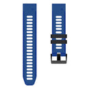For Garmin Fenix 7X Solar 26mm Silicone Sports Two-Color Watch Band(Midnight Blue+White)