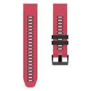 For Garmin Fenix 5 22mm Silicone Sports Two-Color Watch Band(Red+Black)