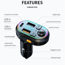 C29 Car Bluetooth 5.0 FM Transmitter Car MP3 Player Fast Charge U Disk Lossless Music Player