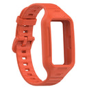 For Huawei Band 7 Solid Color Silicone Integrated Watch Band(Red)