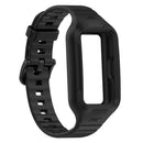 For Huawei Band 7 Solid Color Silicone Integrated Watch Band(Black)