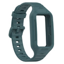 For Huawei Band 7 Solid Color Silicone Integrated Watch Band(Ink Blue)