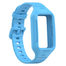 For Huawei Band 7 Solid Color Silicone Integrated Watch Band(Skyblue)