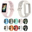 For Huawei Band 7 Solid Color Silicone Integrated Watch Band(Grey)