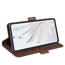 For Honor 70 Dual-side Magnetic Buckle Flip Leather Phone Case(Brown)