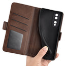 For Honor 70 Dual-side Magnetic Buckle Flip Leather Phone Case(Brown)
