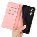 For Honor 70 Retro-skin Magnetic Suction Leather Phone Case(Pink)