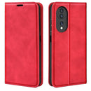 For Honor 70 Retro-skin Magnetic Suction Leather Phone Case(Red)