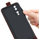 For Honor 70 R64 Texture Vertical Flip Leather Phone Case(Brown)