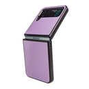 For Samsung Galaxy Z Flip4 Peacock Texture Phone Case(Light Purple)