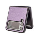 For Samsung Galaxy Z Flip4 Peacock Texture Phone Case(Light Purple)