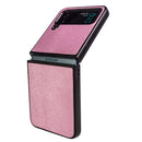 For Samsung Galaxy Z Flip4 Peacock Texture Phone Case(Pink)