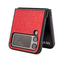 For Samsung Galaxy Z Flip4 Peacock Texture Phone Case(Red)